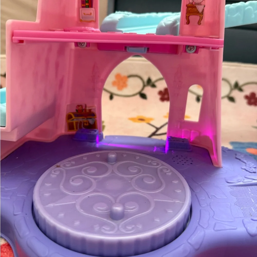 Rare Klip Klop Disney Castle Lights And Sounds Work Little People - Picture 5 of 7